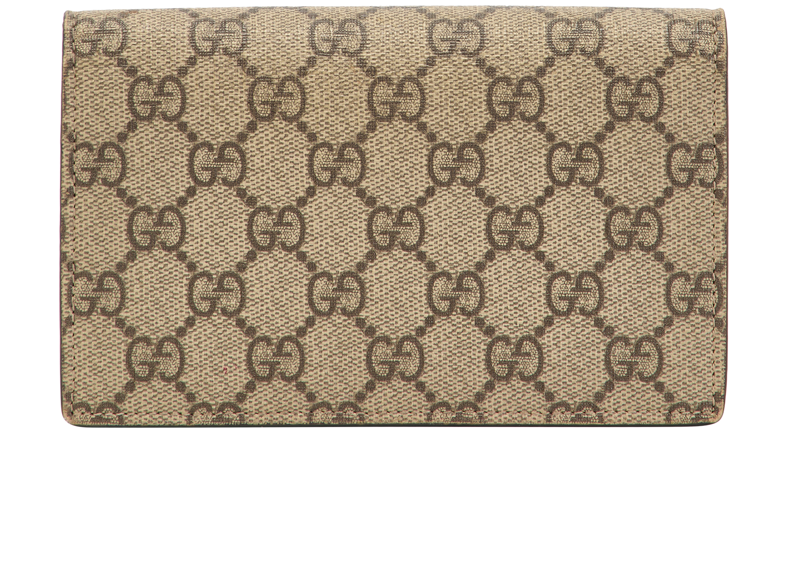 GG Cherries Wallet On Chain, &pound;475, Handbags, Brown/Red, Canvas, Back view